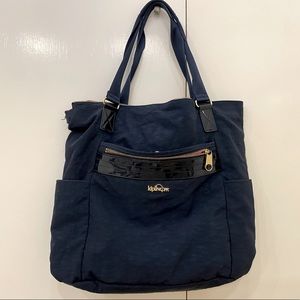 EUC Navy Kipling Nylon Tote